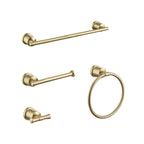 4-Piece Bathroom Hardware Set | 304 Stainless Steel Wall Mounted
