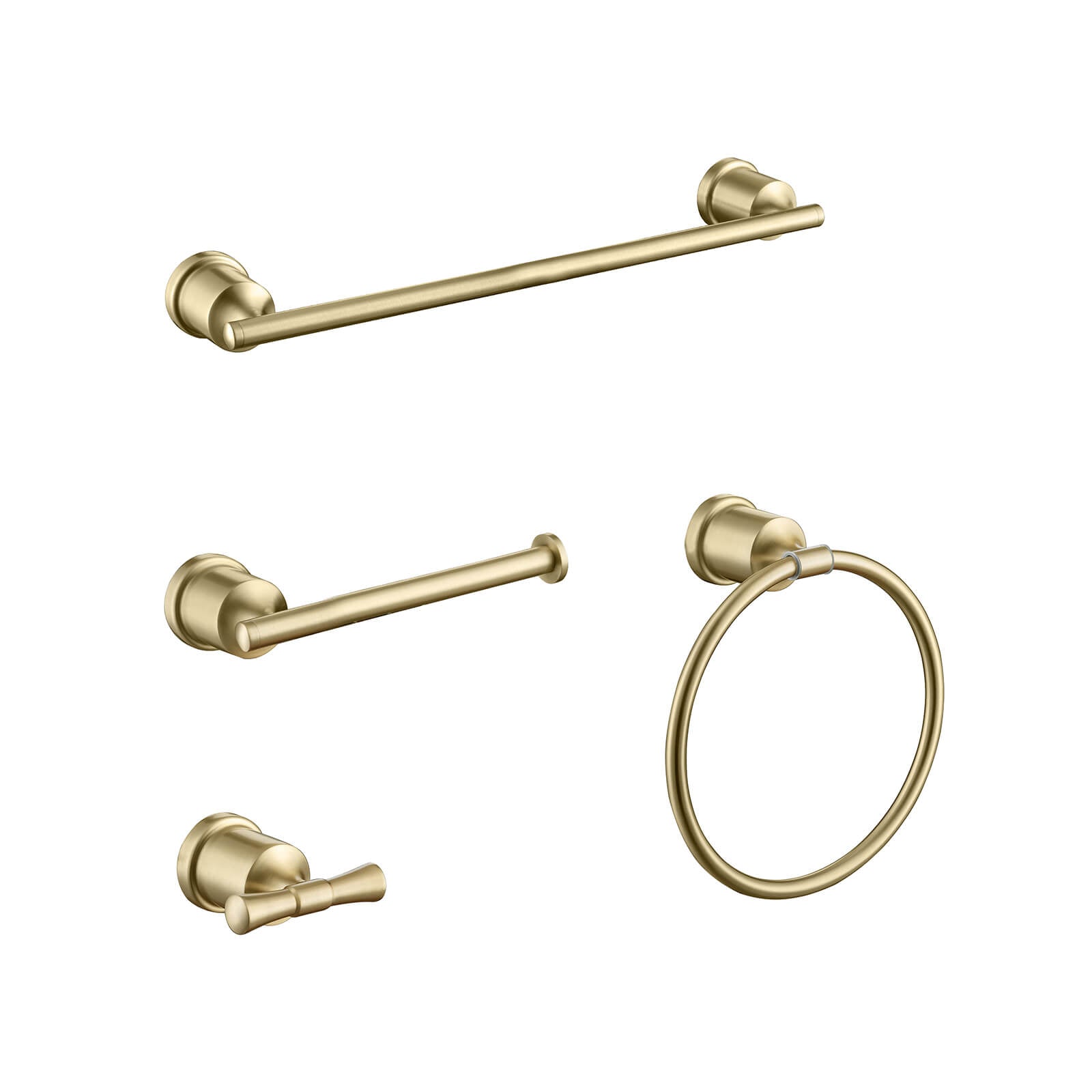 4-Piece Bathroom Hardware Set | 304 Stainless Steel Wall Mounted