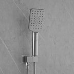 Concealed Tub Shower System with Fold-Away Tub Spout & 3-Function Hand Shower
