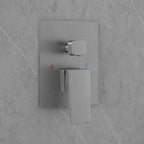 Concealed Tub Shower System with Fold-Away Tub Spout & 3-Function Hand Shower