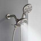 Dual-Head Shower System with 7-Function Rain Head and Handheld Spray Combo