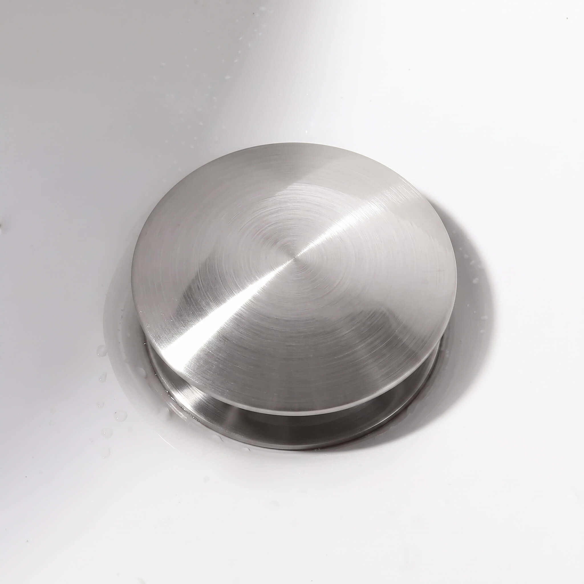 Wide‑Top Pop-Up Drain for Bathroom Sinks with Overflow