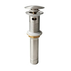 Wide‑Top Pop-Up Drain for Bathroom Sinks with Overflow