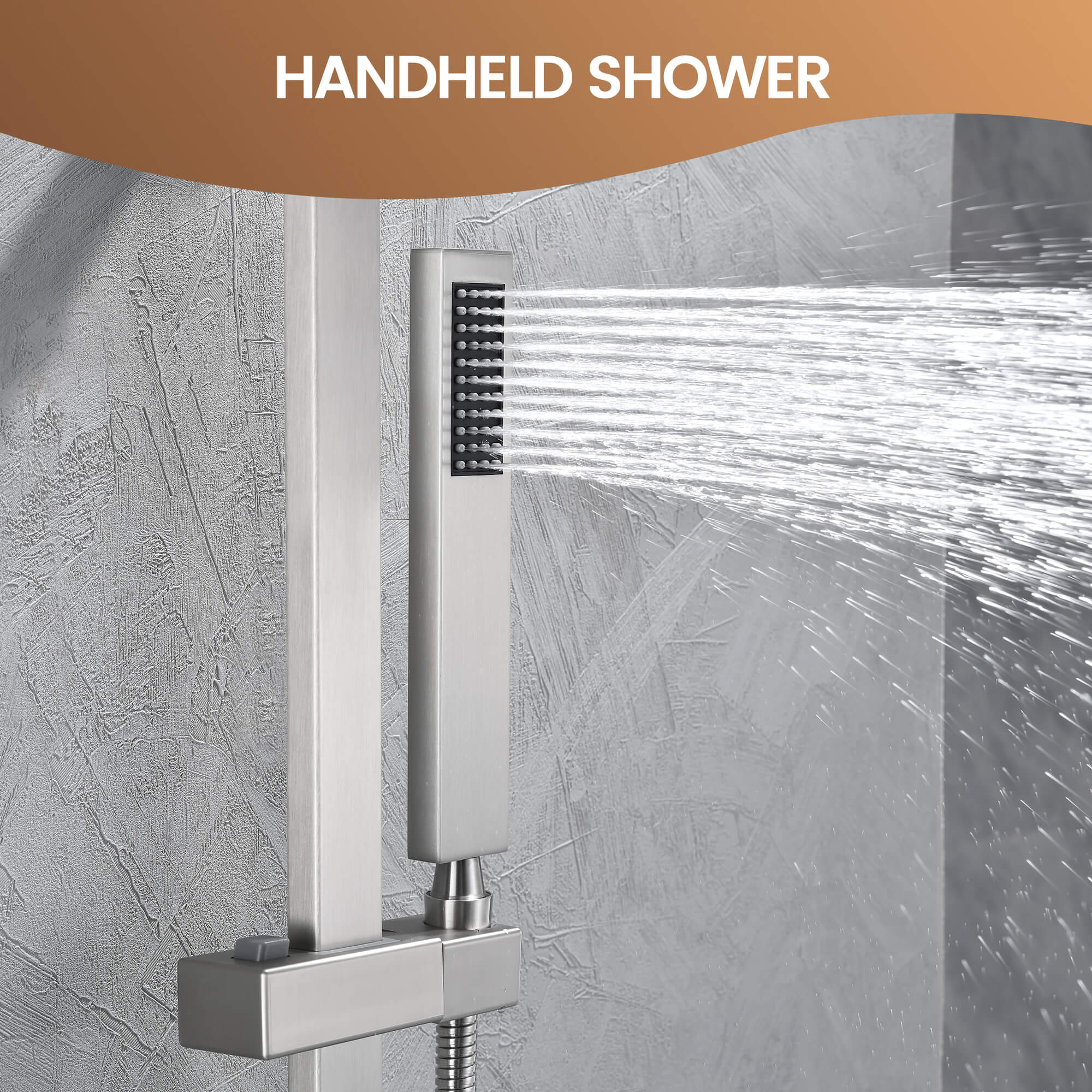 Luxury 3-Head Multi-Function Concealed Spa Shower System