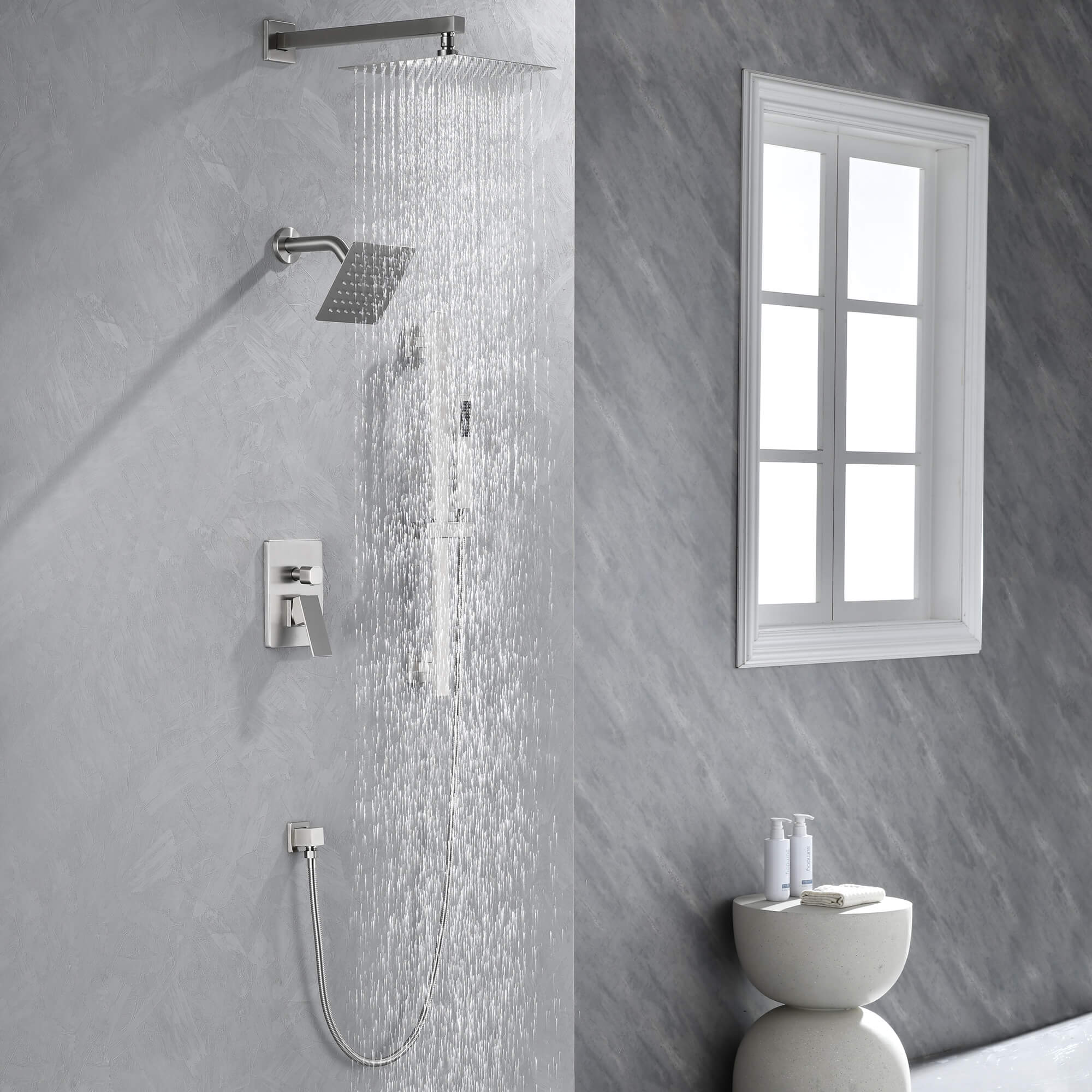 Luxury 3-Head Multi-Function Concealed Spa Shower System
