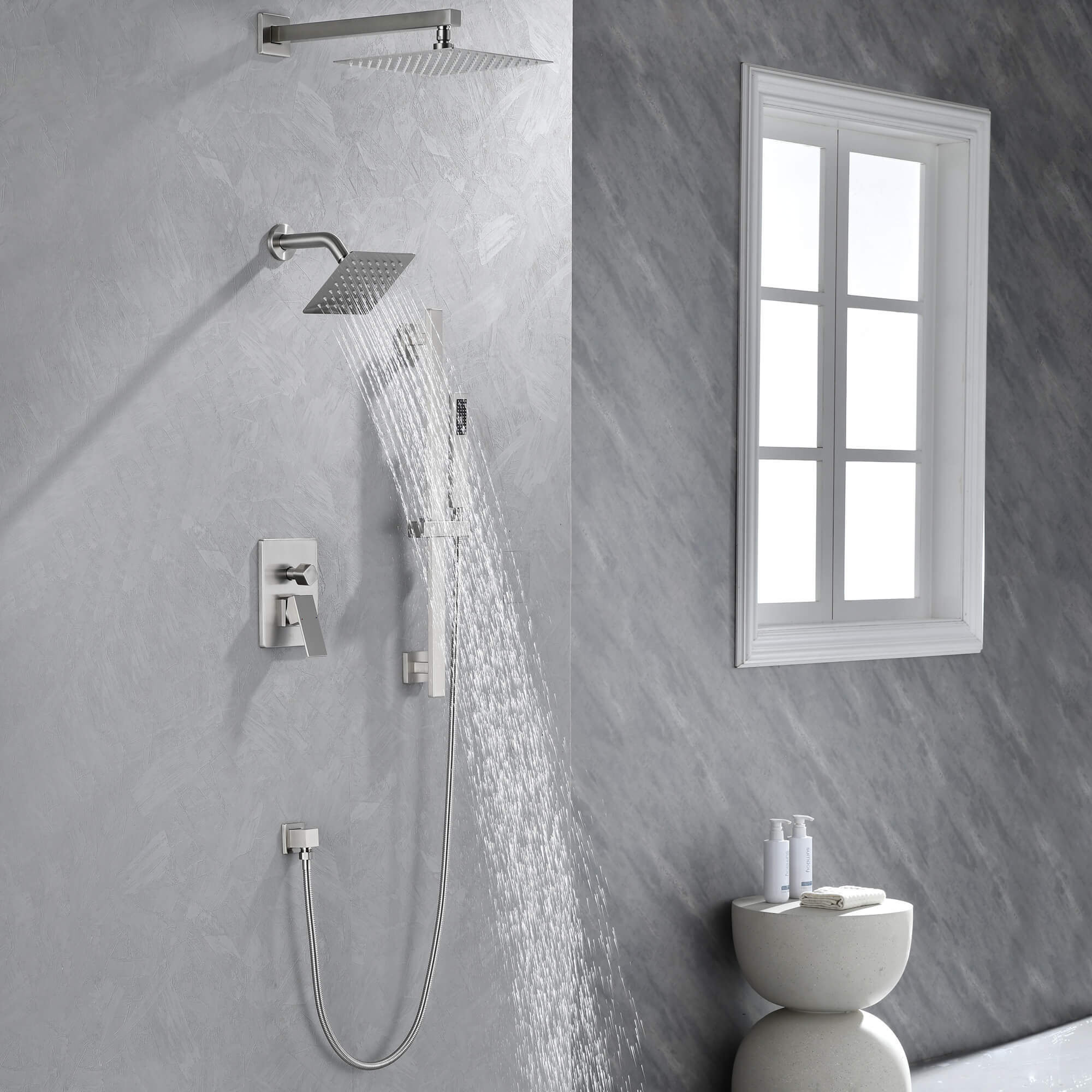 Luxury 3-Head Multi-Function Concealed Spa Shower System