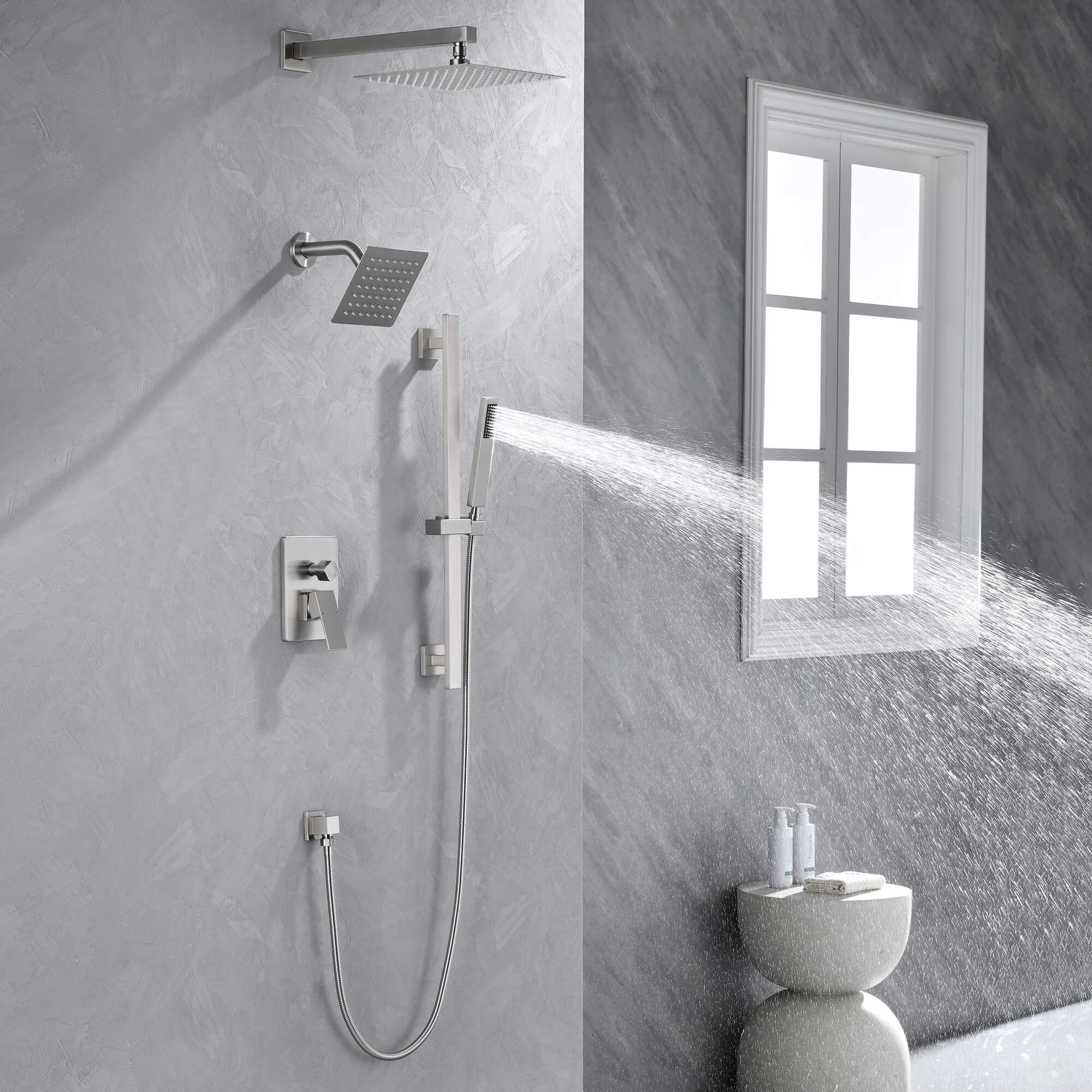 Luxury 3-Head Multi-Function Concealed Spa Shower System