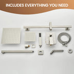 Luxury 3-Head Multi-Function Concealed Spa Shower System