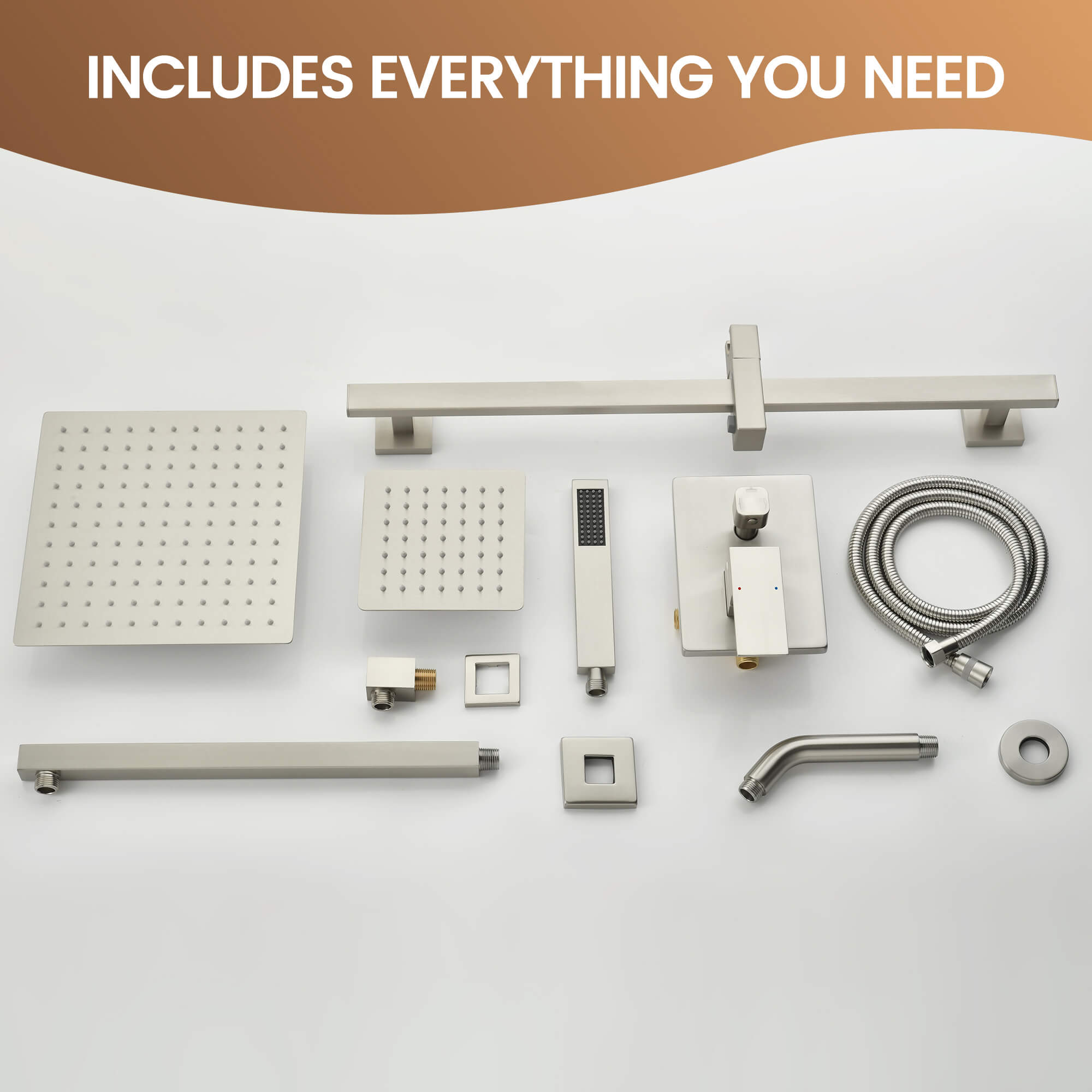 Luxury 3-Head Multi-Function Concealed Spa Shower System