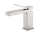 Minimalist Single-Handle Basin Faucet with Crisp Geometric Profiles
