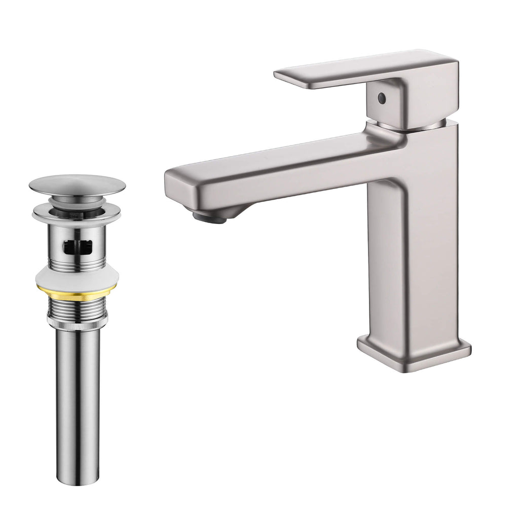 Modern Single-Hole Single-Handle Bathroom Sink Faucet