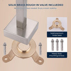 Fast-Filling Waterfall Freestanding Tub Faucet with Hand Shower