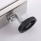 Modern Linear Grid Shower Drain with Removable Anti-Clog Hair Strainer Basket