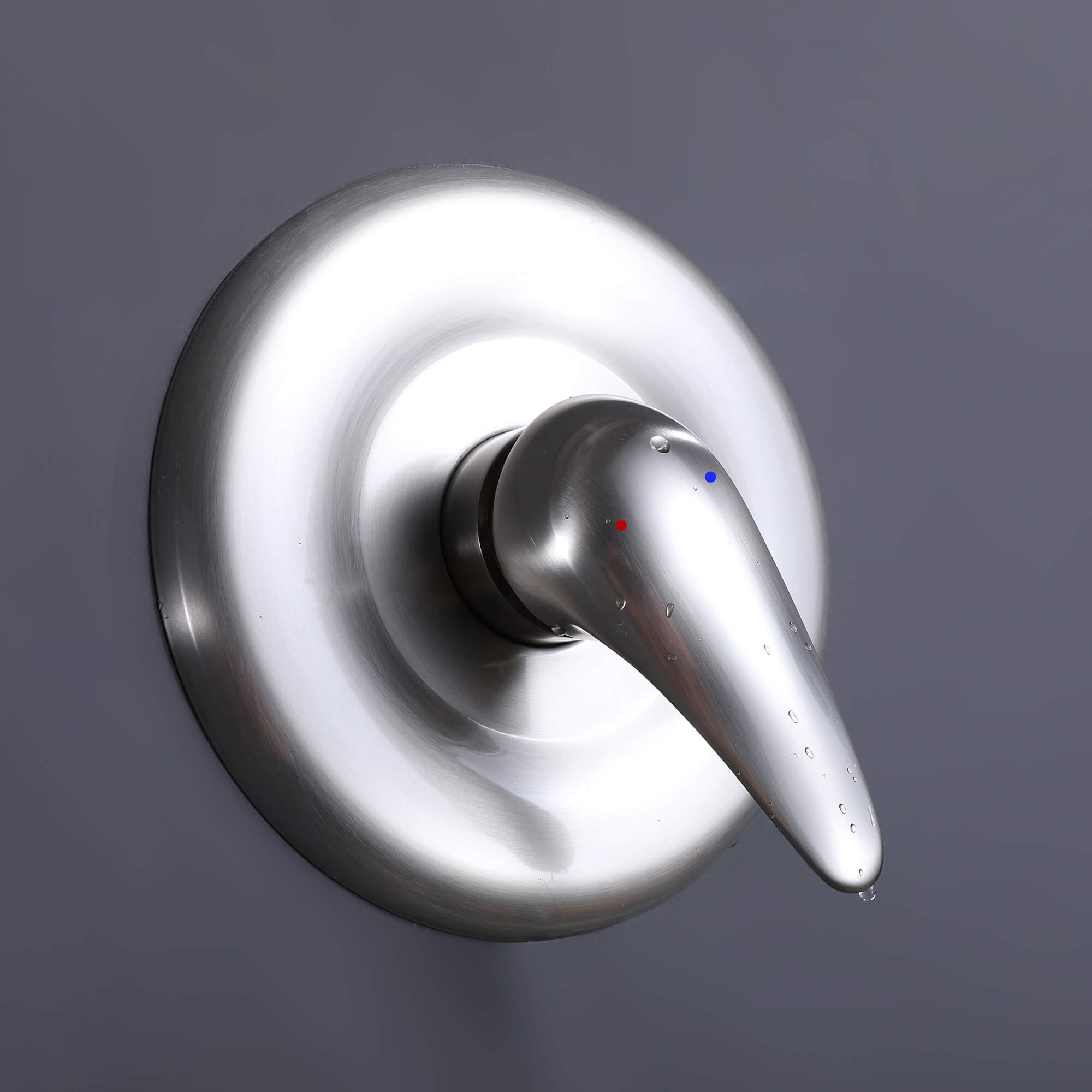 Modern Round Rain Shower System with 5-Function Spray and Integrated Tub Spout