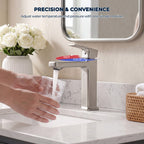 Modern Single-Hole Single-Handle Bathroom Sink Faucet