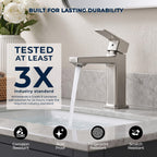 Modern Single-Hole Single-Handle Bathroom Sink Faucet