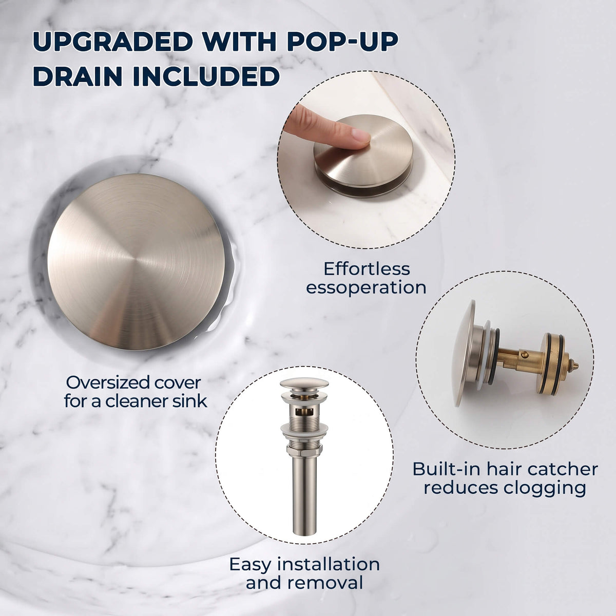 Modern Single-Hole Single-Handle Bathroom Sink Faucet