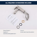 Modern Single-Hole Single-Handle Bathroom Sink Faucet