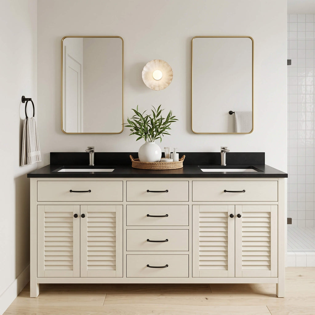Modern Streamlined Flat-Spout Solid Brass Basin Faucet