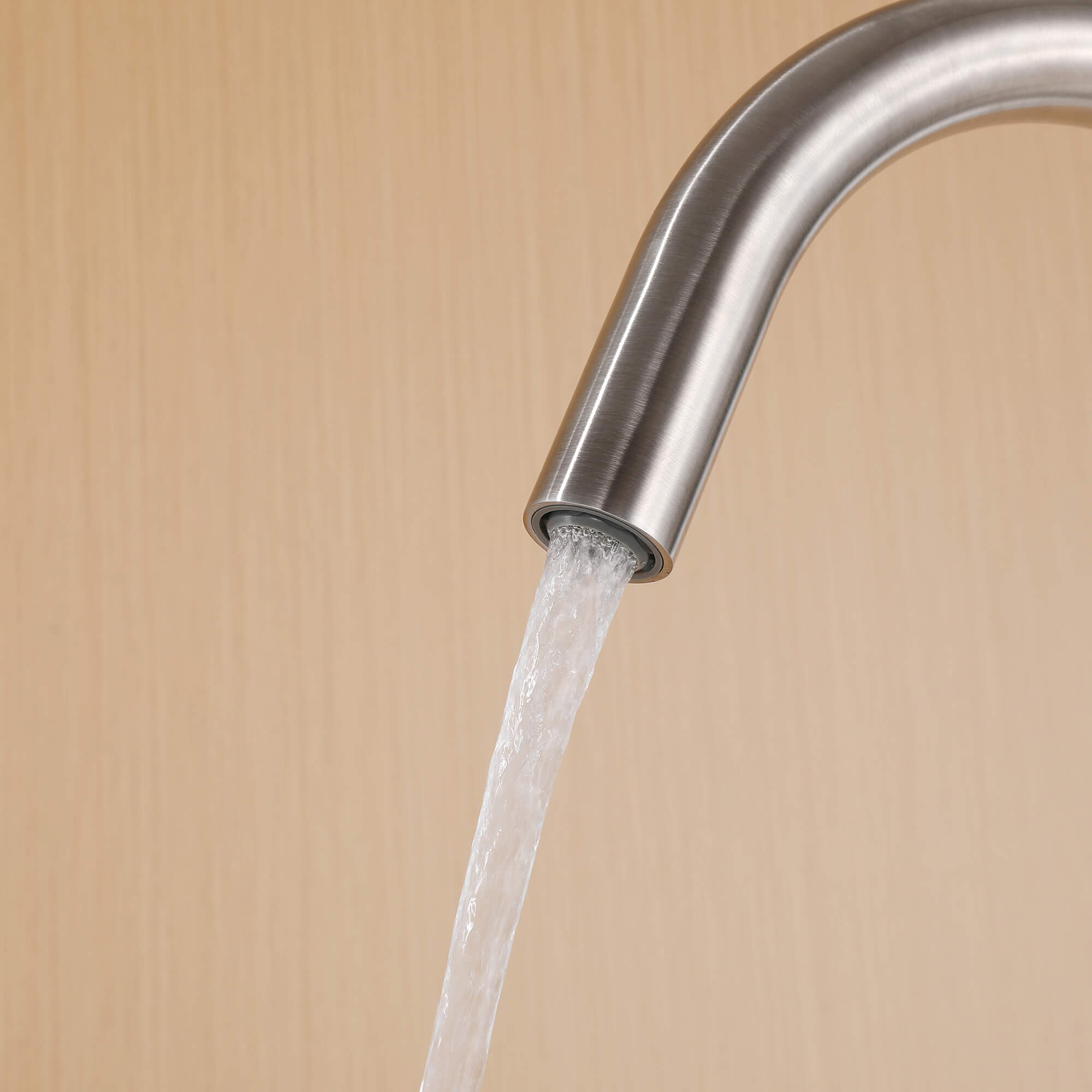 316 Stainless Steel Gooseneck Freestanding Tub Faucet with Thermostatic Control & High-Flow Spout