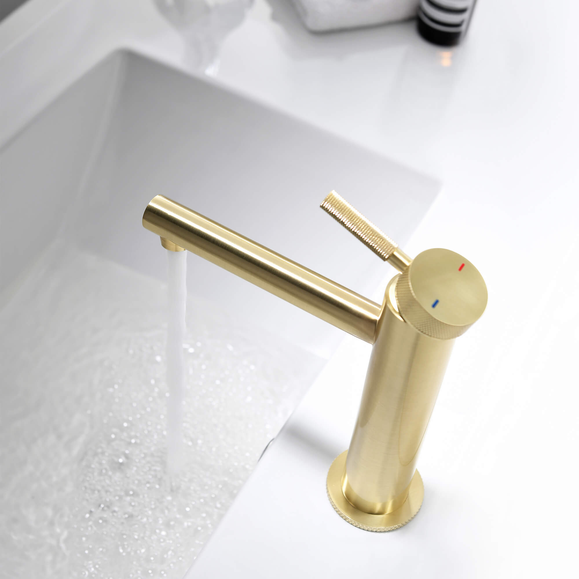Roman Mounted Smooth 2-Functions Bathroom Sink Faucet