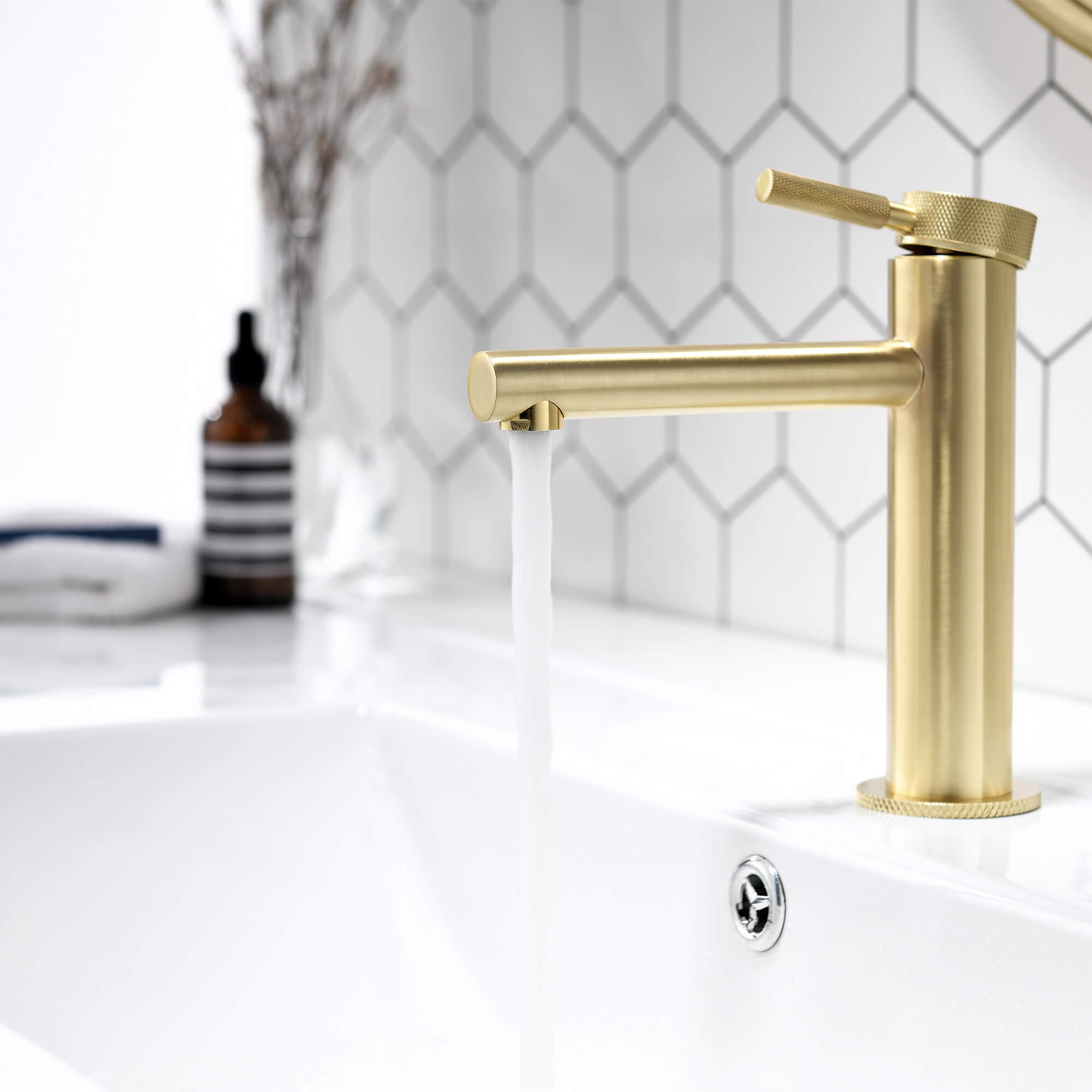 Roman Mounted Smooth 2-Functions Bathroom Sink Faucet