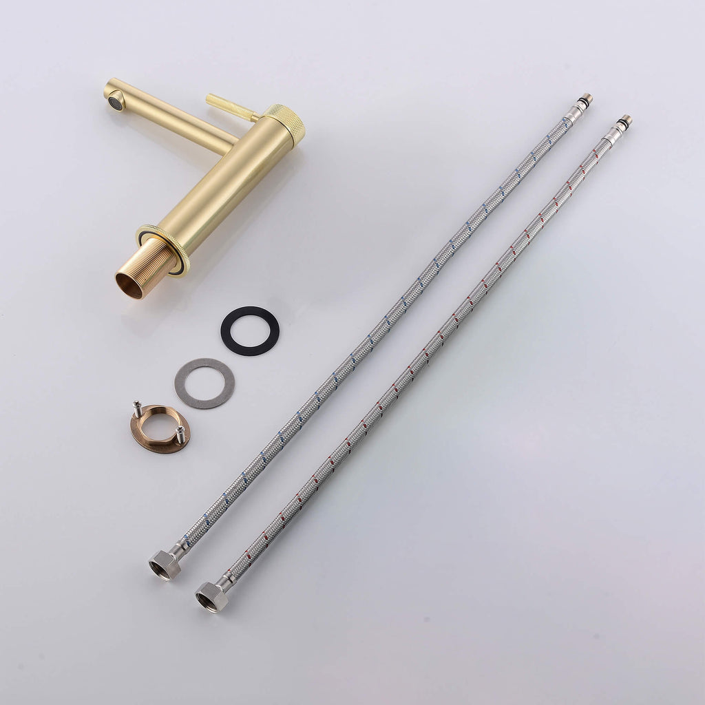 Roman Mounted Smooth 2-Functions Bathroom Sink Faucet