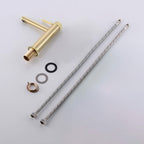 Roman Mounted Smooth 2-Functions Bathroom Sink Faucet