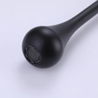 Ceiling-Mounted Basin Faucet with Floating Teardrop Spout and Deck Control Valve