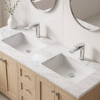 Modern Streamlined Flat-Spout Solid Brass Basin Faucet