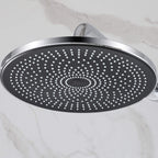 2-Functions Dual-Head Shower System with Thin Circular Rainfall Head