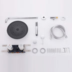 2-Functions Dual-Head Shower System with Thin Circular Rainfall Head