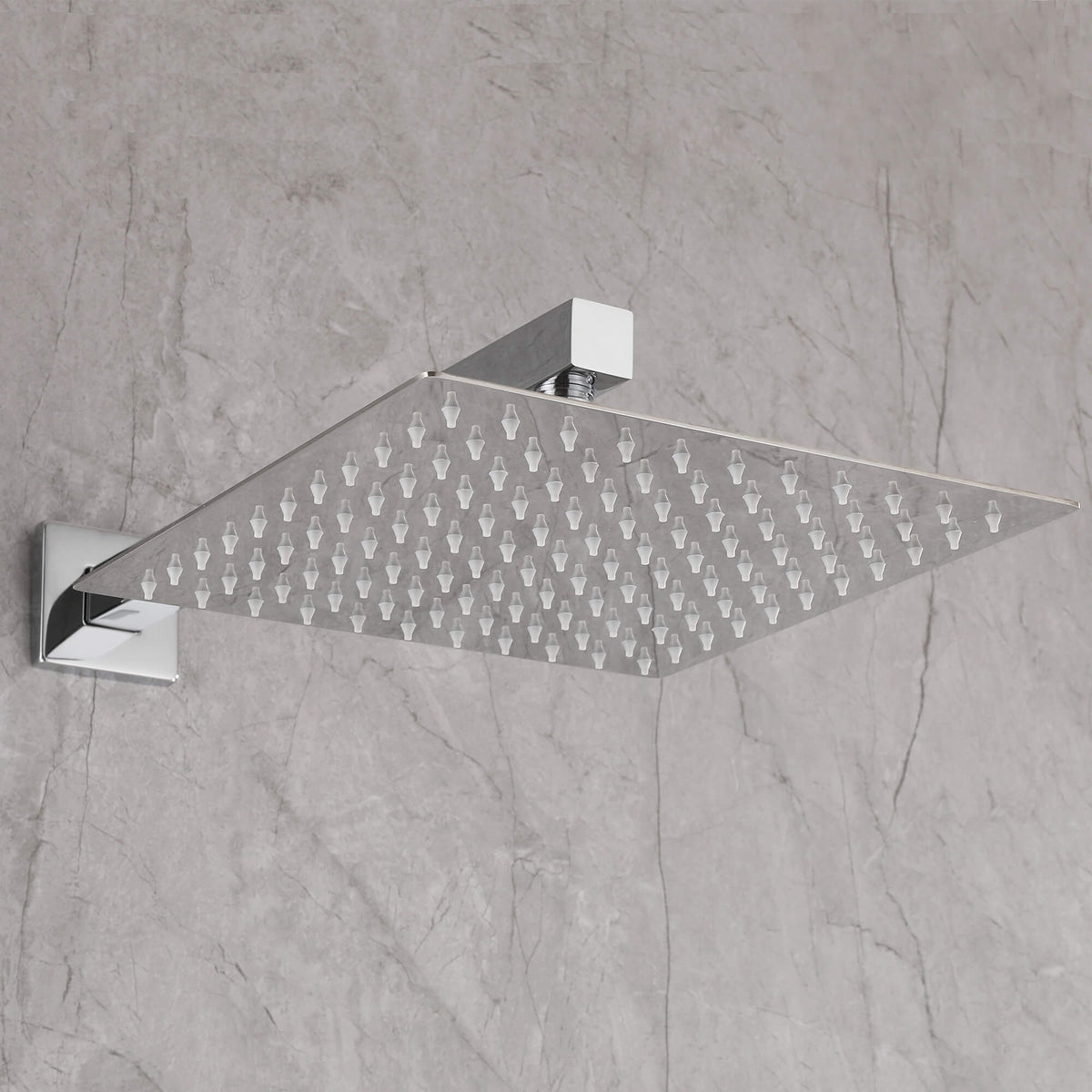 Concealed Tub Shower System with Fold-Away Tub Spout & 3-Function Hand Shower