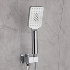 Concealed Tub Shower System with Fold-Away Tub Spout & 3-Function Hand Shower