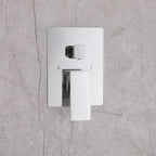 Concealed Tub Shower System with Fold-Away Tub Spout & 3-Function Hand Shower