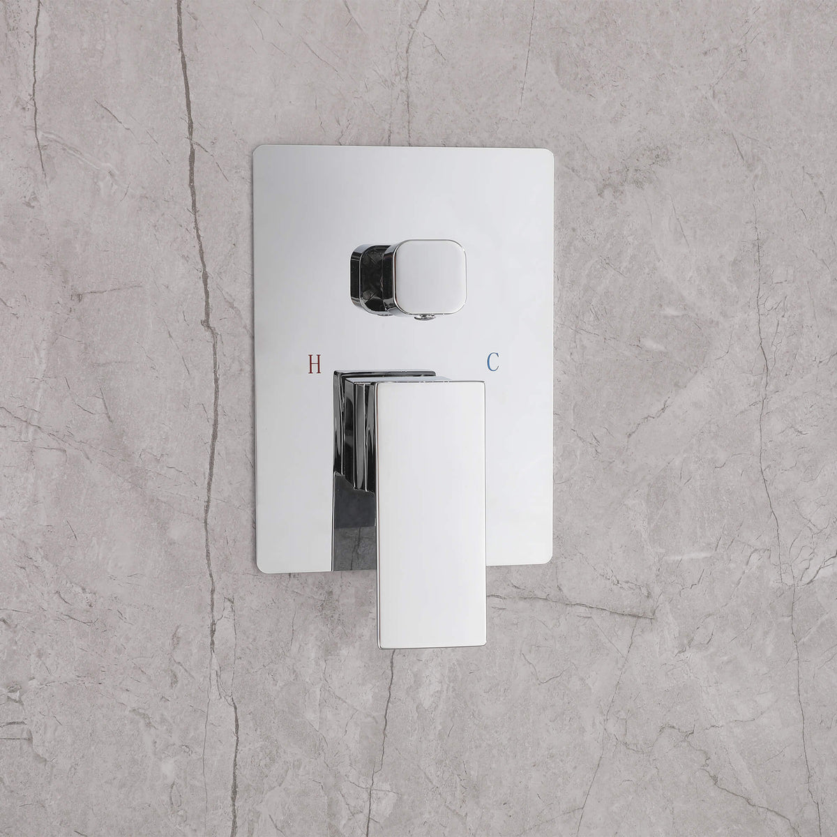 Concealed Tub Shower System with Fold-Away Tub Spout & 3-Function Hand Shower