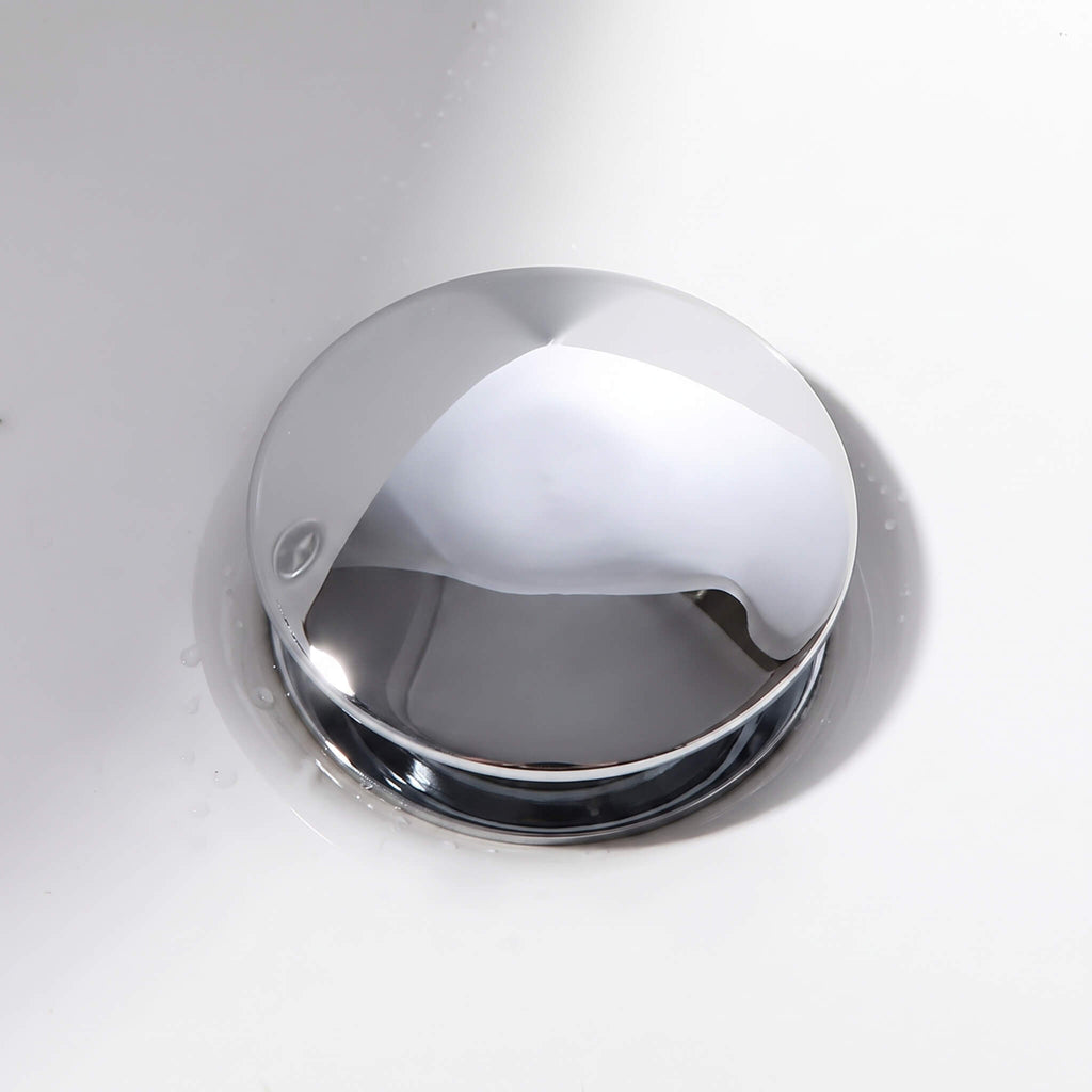 Wide‑Top Pop-Up Drain for Bathroom Sinks with Overflow
