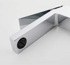 Minimalist Single-Handle Basin Faucet with Crisp Geometric Profiles