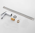 Minimalist Single-Handle Basin Faucet with Crisp Geometric Profiles