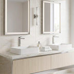Minimalist Square Monolithic Single-Handle Tall Vessel Faucet