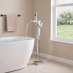 Fast-Filling Waterfall Freestanding Tub Faucet with Hand Shower