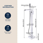 Fast-Filling Waterfall Freestanding Tub Faucet with Hand Shower