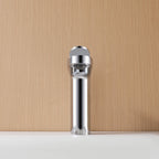 Modern Minimalist High-Flow Basin Faucet with Rigid Flat Spout