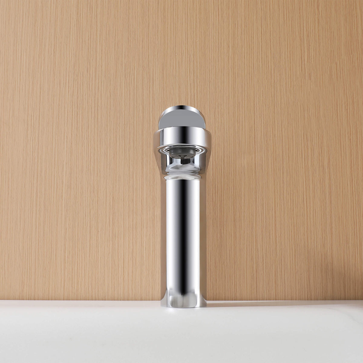 Modern Minimalist High-Flow Basin Faucet with Rigid Flat Spout