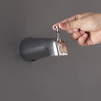 Modern Round Rain Shower System with 5-Function Spray and Integrated Tub Spout