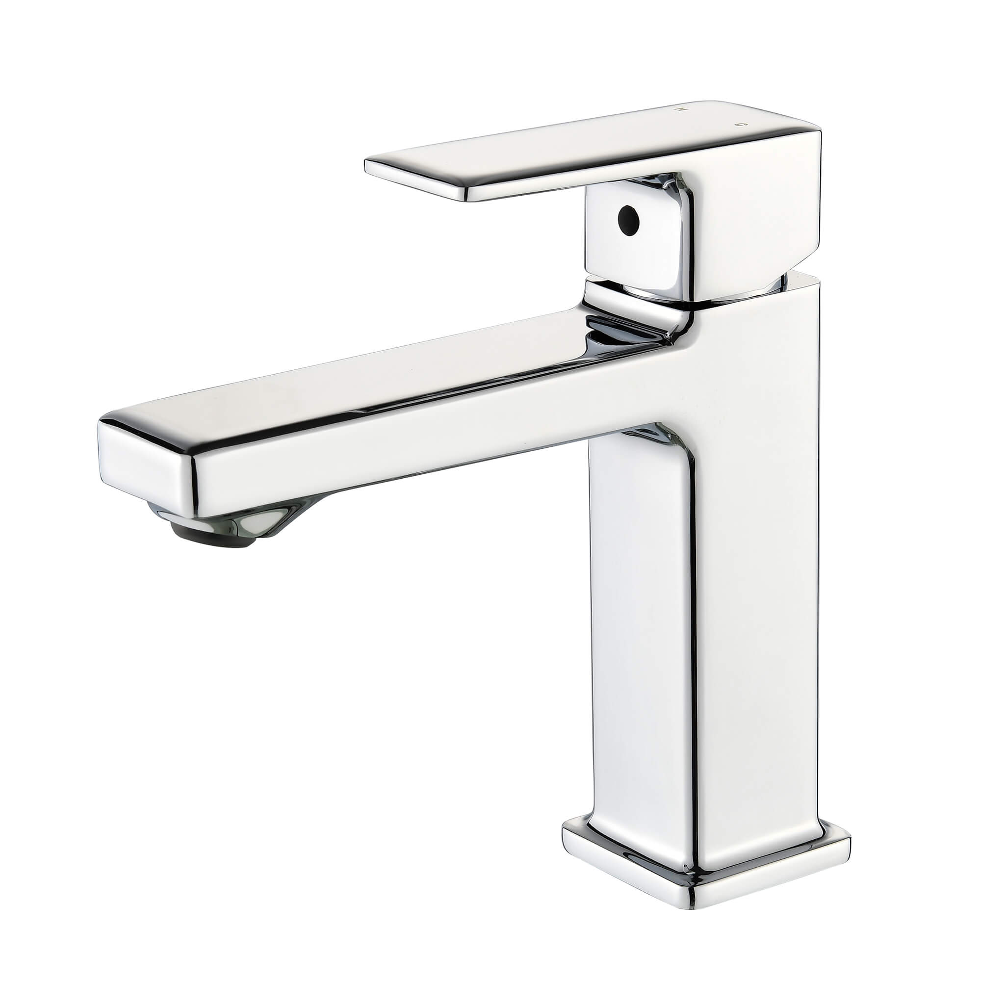 Modern Single Handle 1-Hole Sink Faucet with Graceful Forward Outpour