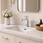 Modern Single-Hole Single-Handle Bathroom Sink Faucet