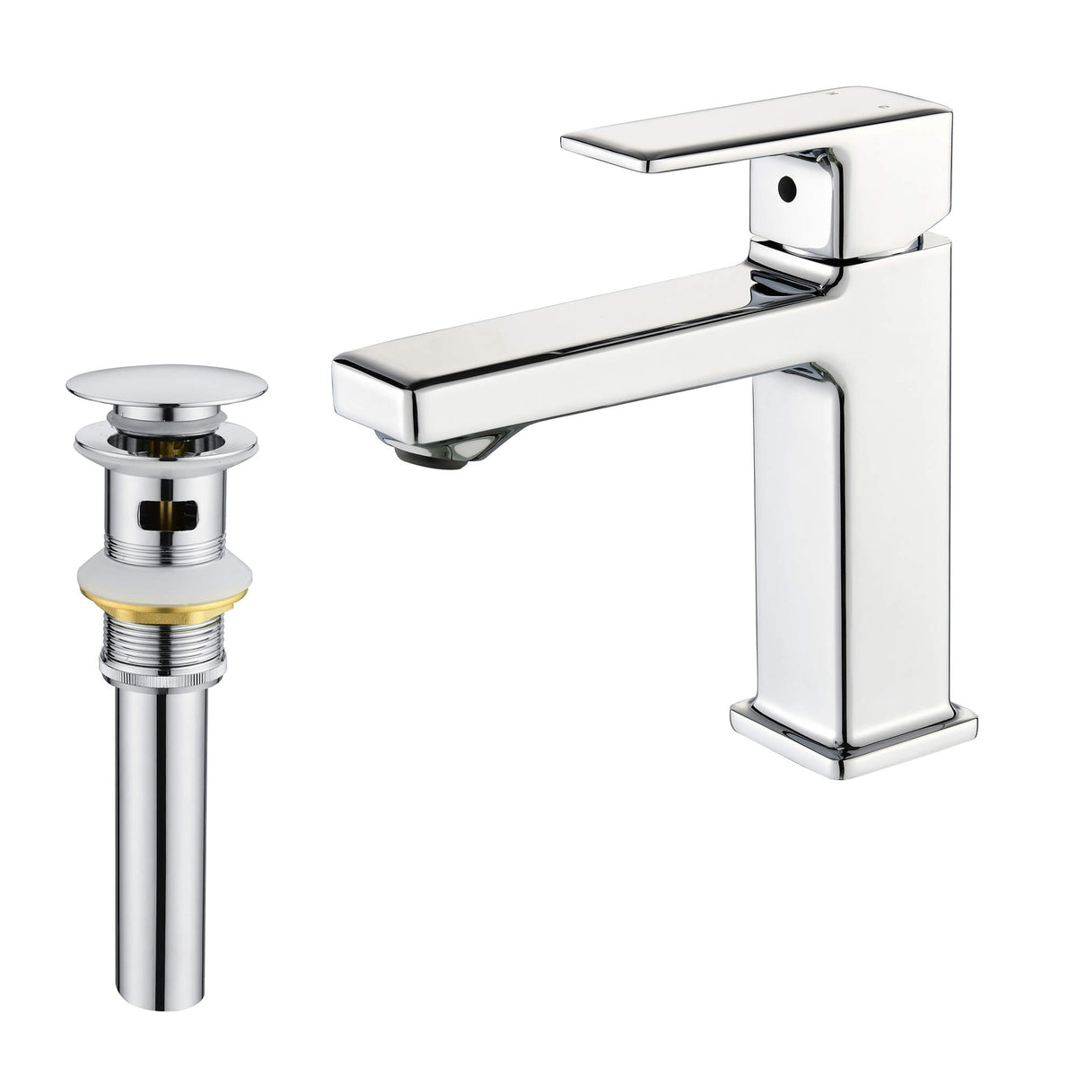 Modern Single-Hole Single-Handle Bathroom Sink Faucet