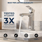 Modern Single-Hole Single-Handle Bathroom Sink Faucet