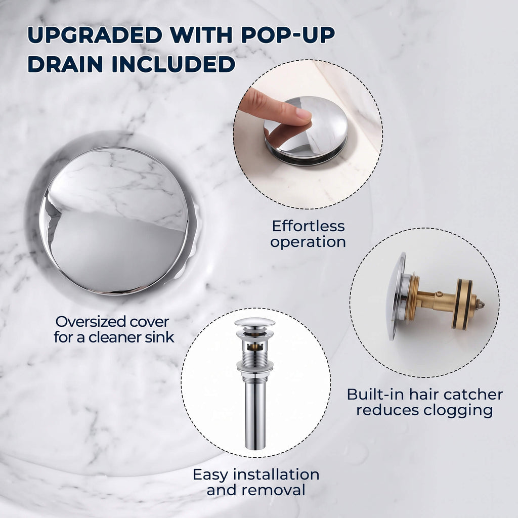 Modern Single-Hole Single-Handle Bathroom Sink Faucet
